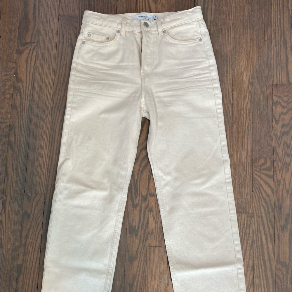 & other stories cream denim